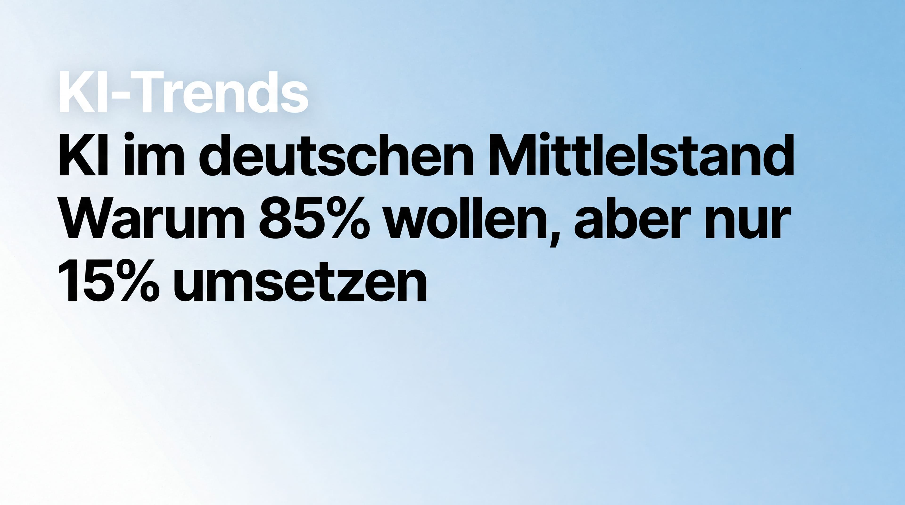 Cover-Bild für Artikel über KI im deutschen Mittelstand